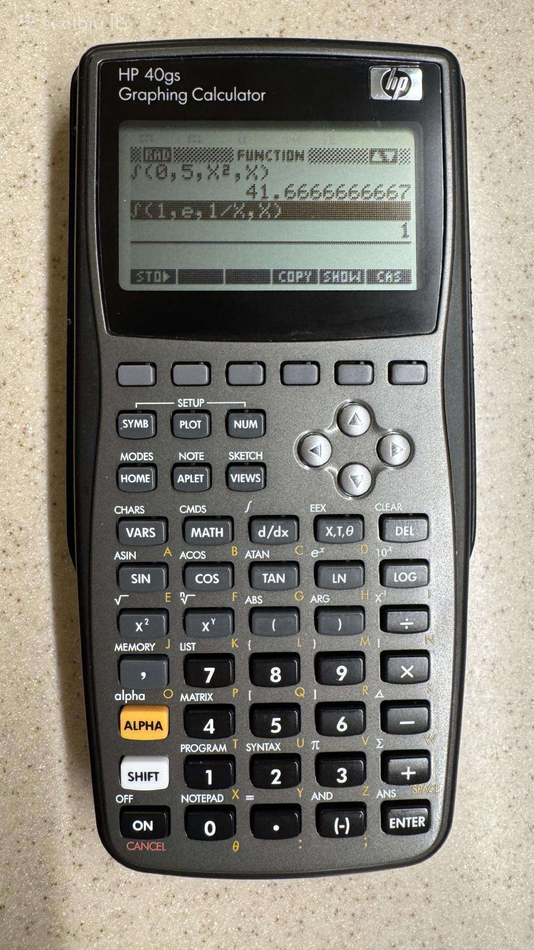 Kalkuliatorius Hp 40gs