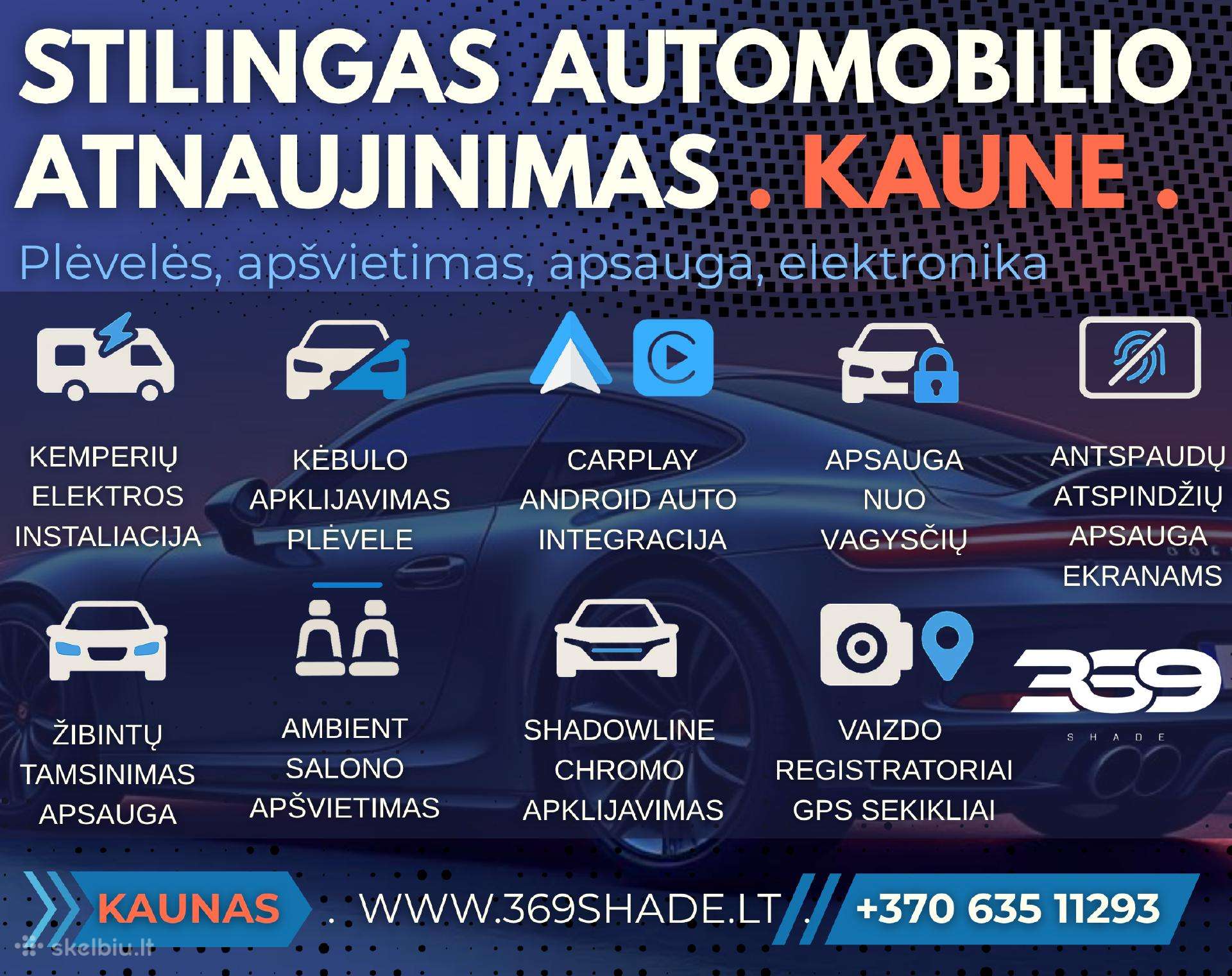 Ambient salono apšvietimas montavimas Kaune vidaus