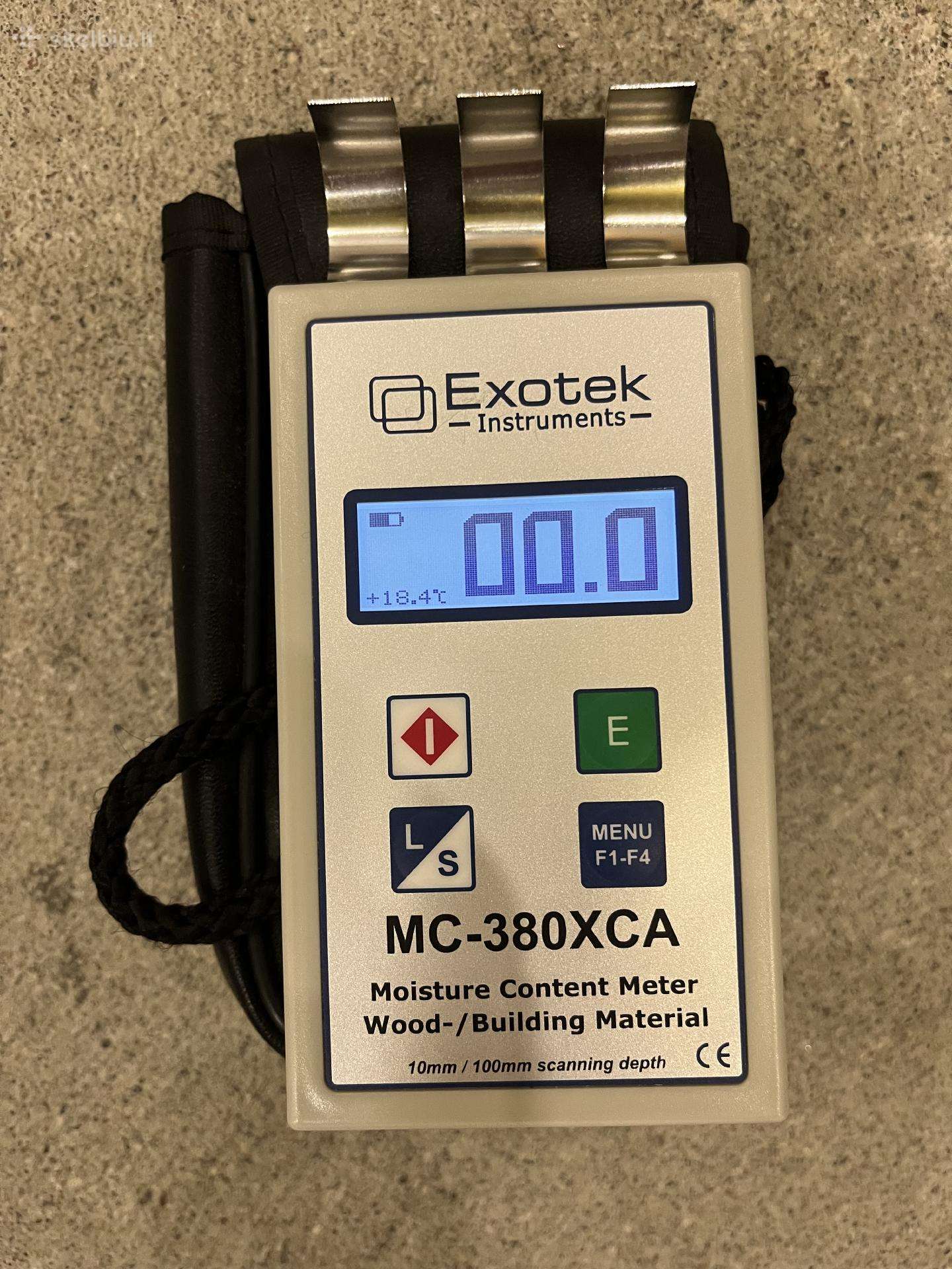 Exotek Mc-380XCa nešiojamas medžiagų drėgnomatis