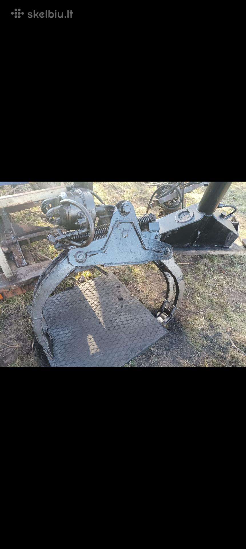 Hiab kranas, žnyplės su rotorium