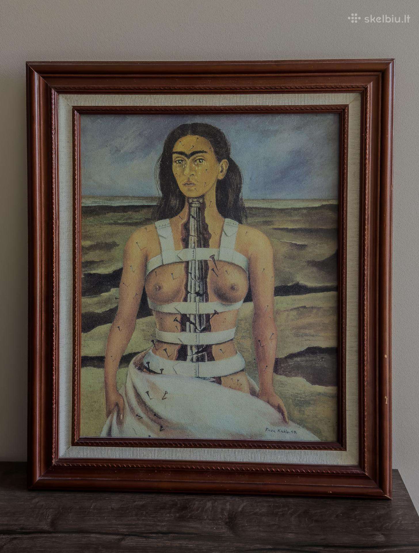 Frida Kahlo „Sutrupėjusi kolona“ paveikslo kopija