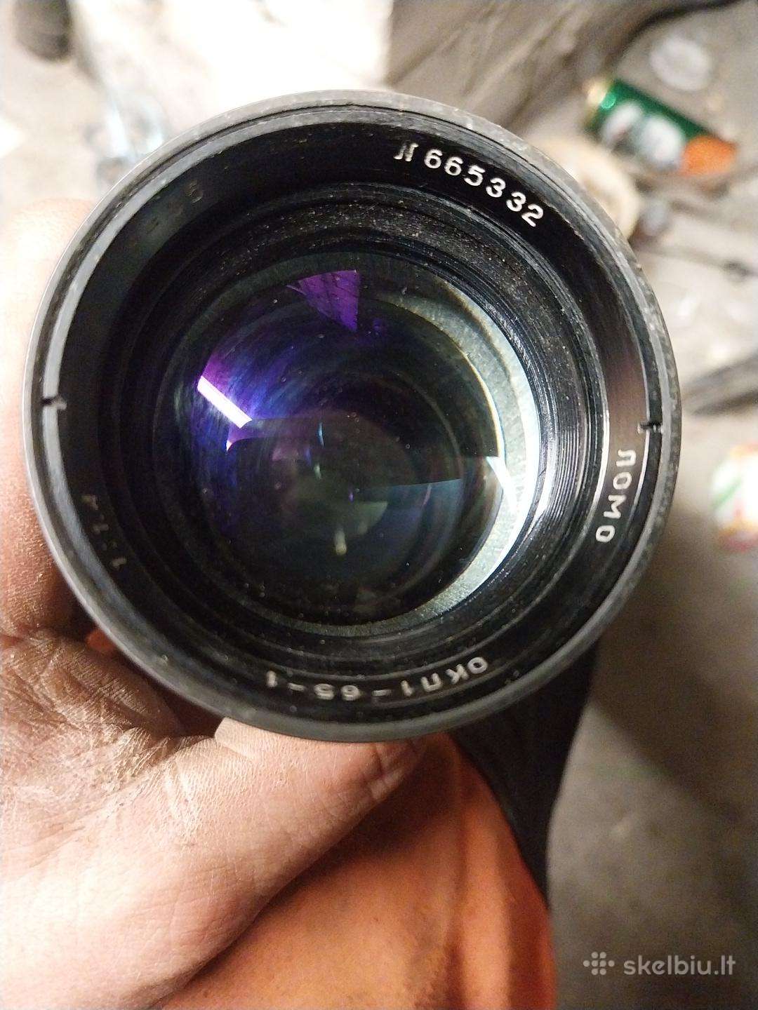 Lomo Okp1-85-1 85mm f/1.5 kino objektyvas (vintage