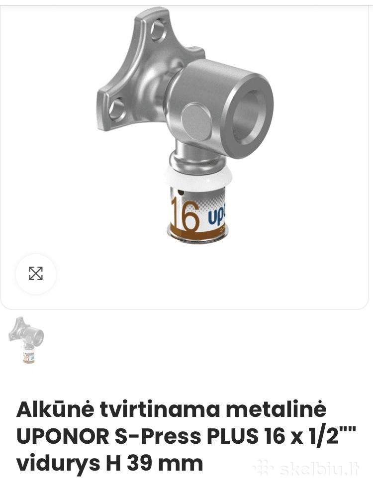 Alkun tvirtinama metalinuponor S-press Plus 16