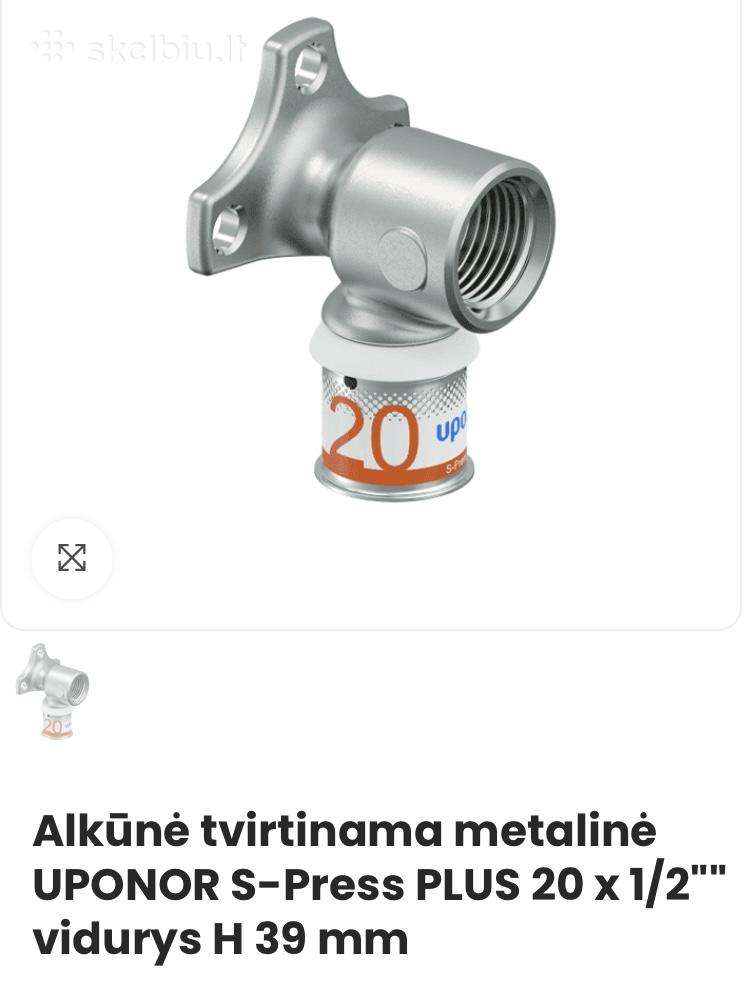 Alkun tvirtinama metalinuponor S-press Plus 20