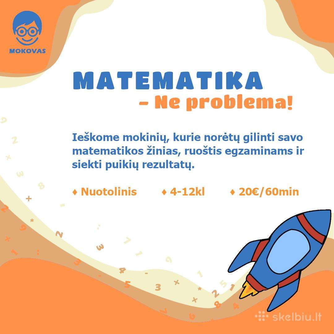 Matematikos korepetitorius 4-12kl