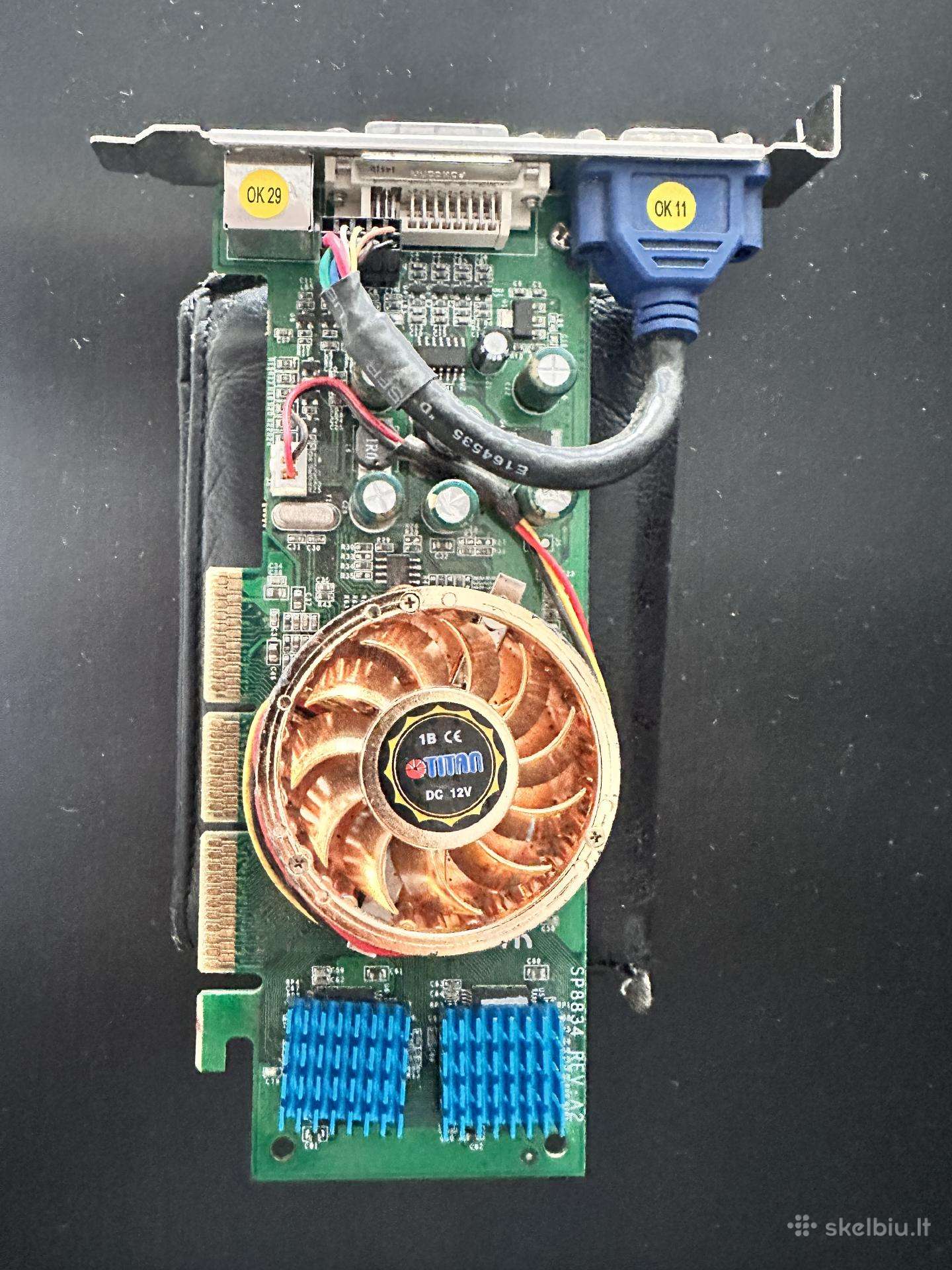 Sparkle geforce fx-5500 agp vaizdo plokštė