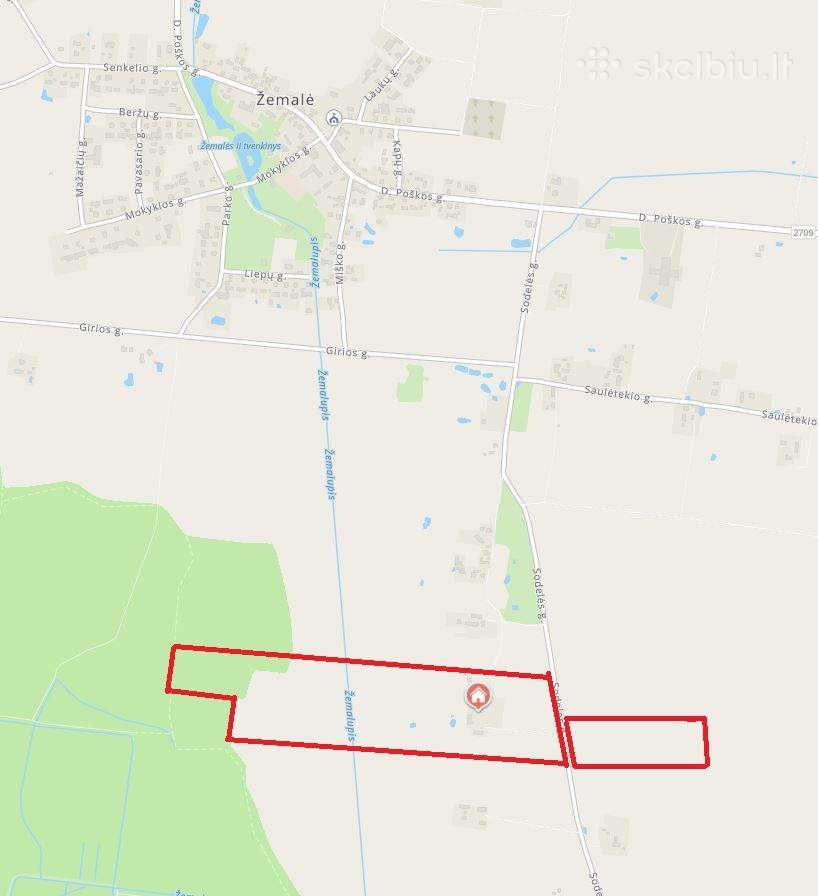 Žemė su sodyba ir mišku Žemalėje 15,5263 ha