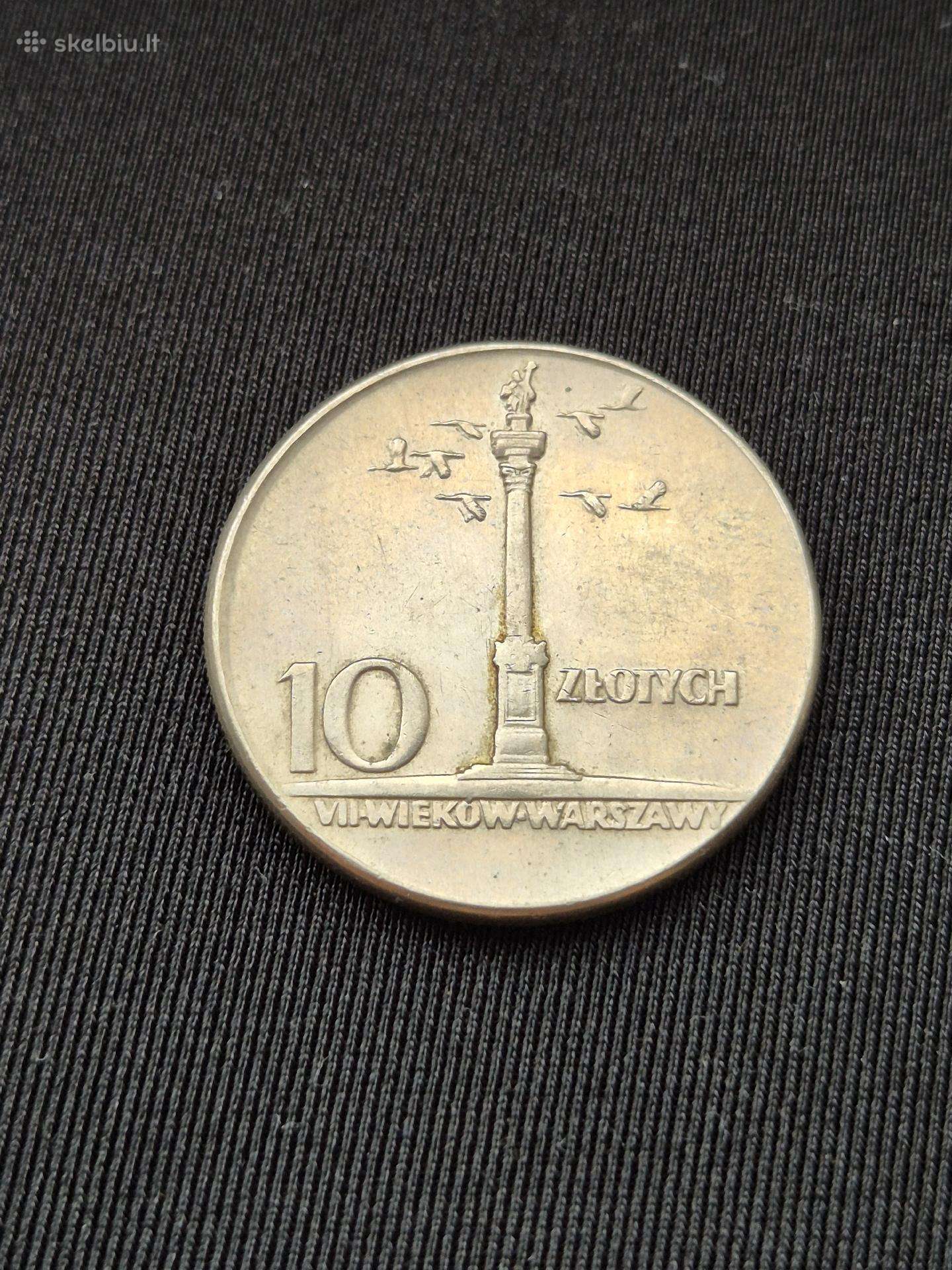 10 zlotų 1965 Zigmanto kolona