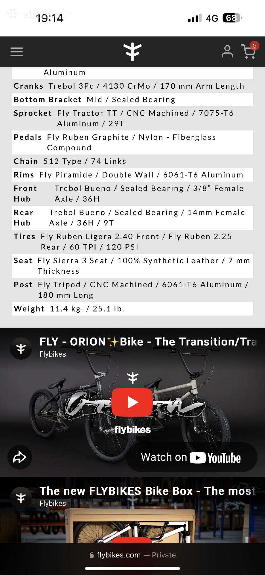 BMX dviratis Flybikes