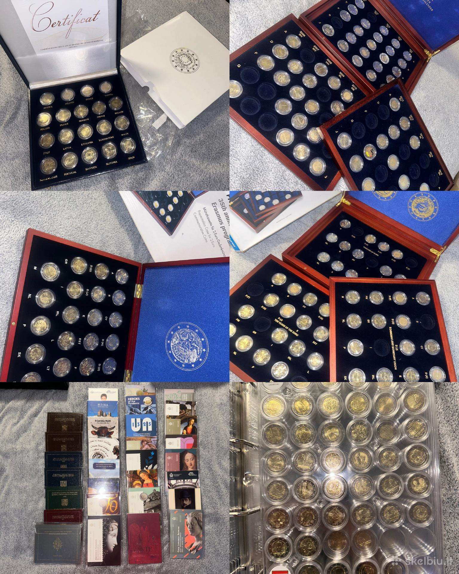 2 Euro monetų kolekcija (516 vnt)