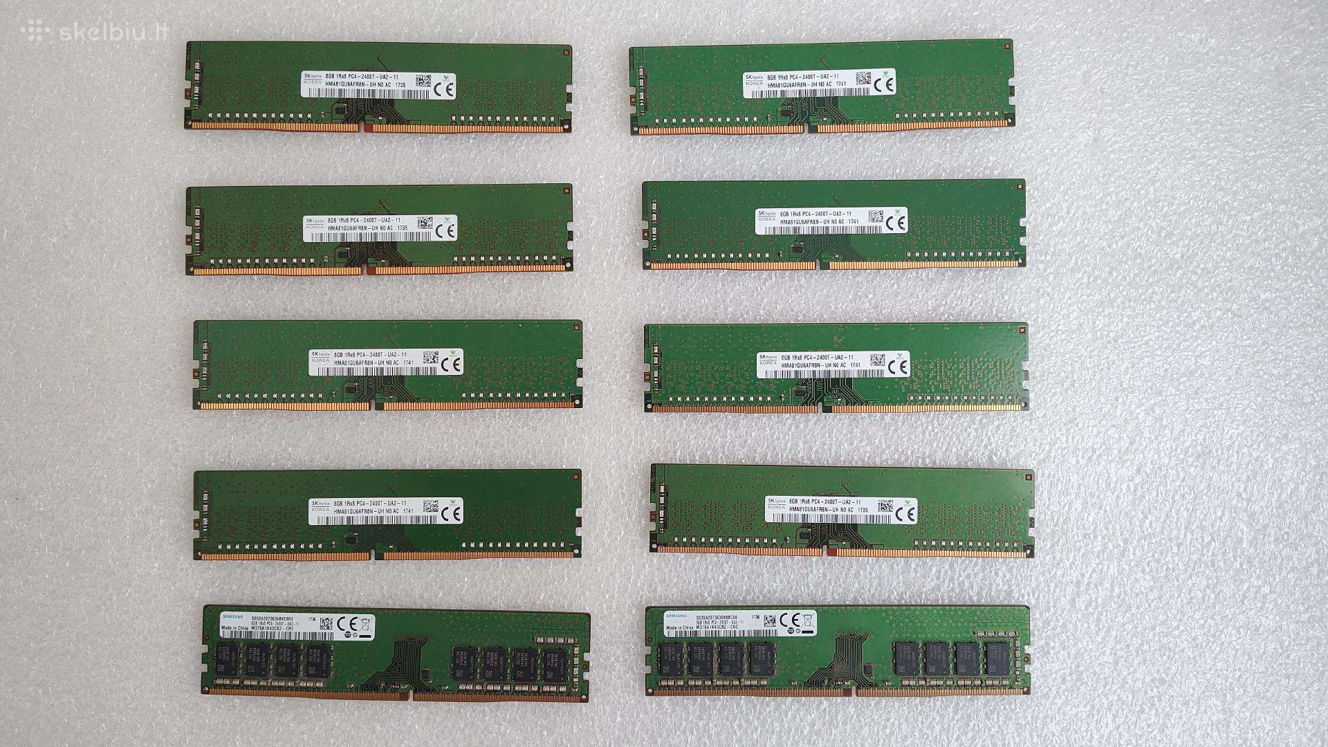 Kompiuterio atmintys (RAM) Ddr4 8gb moduliai