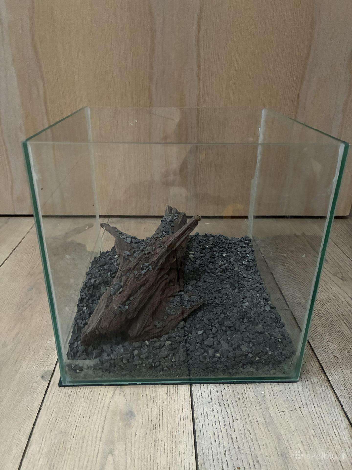 Akvariumas stačiakampis 30x30x30 cm