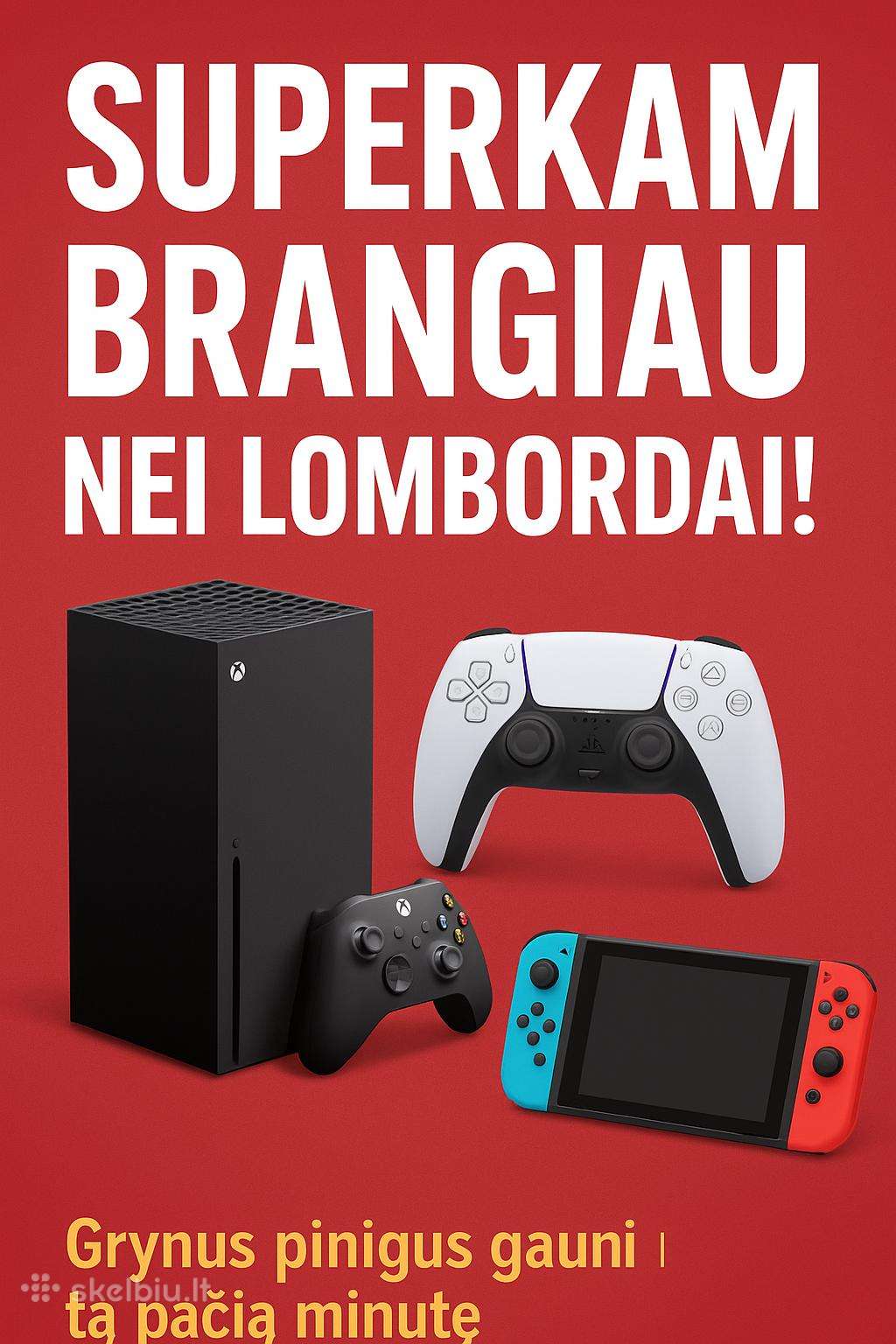 Žaidimu konsoliu supirkimas/ priedus