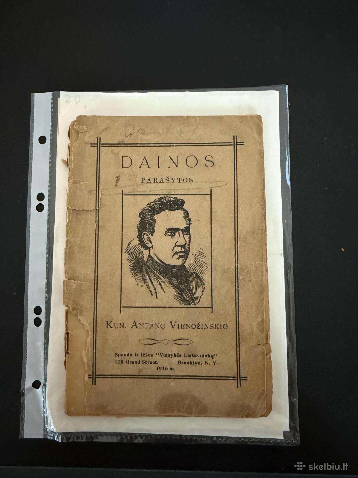 Antano Vienožinskio parašytos dainos 1916 m.