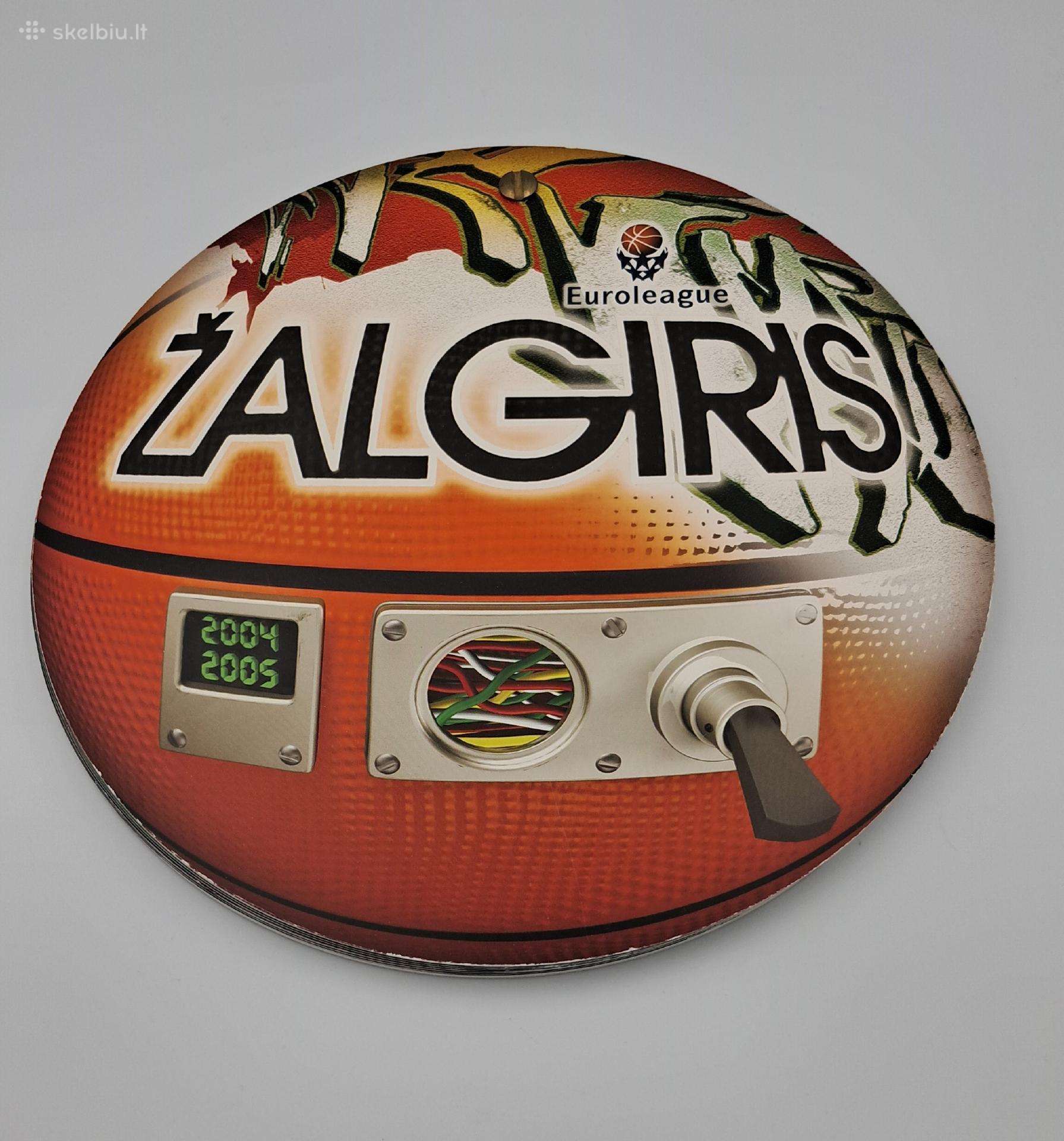 Bc Žalgiris kamuolio formos knygelė su parašais