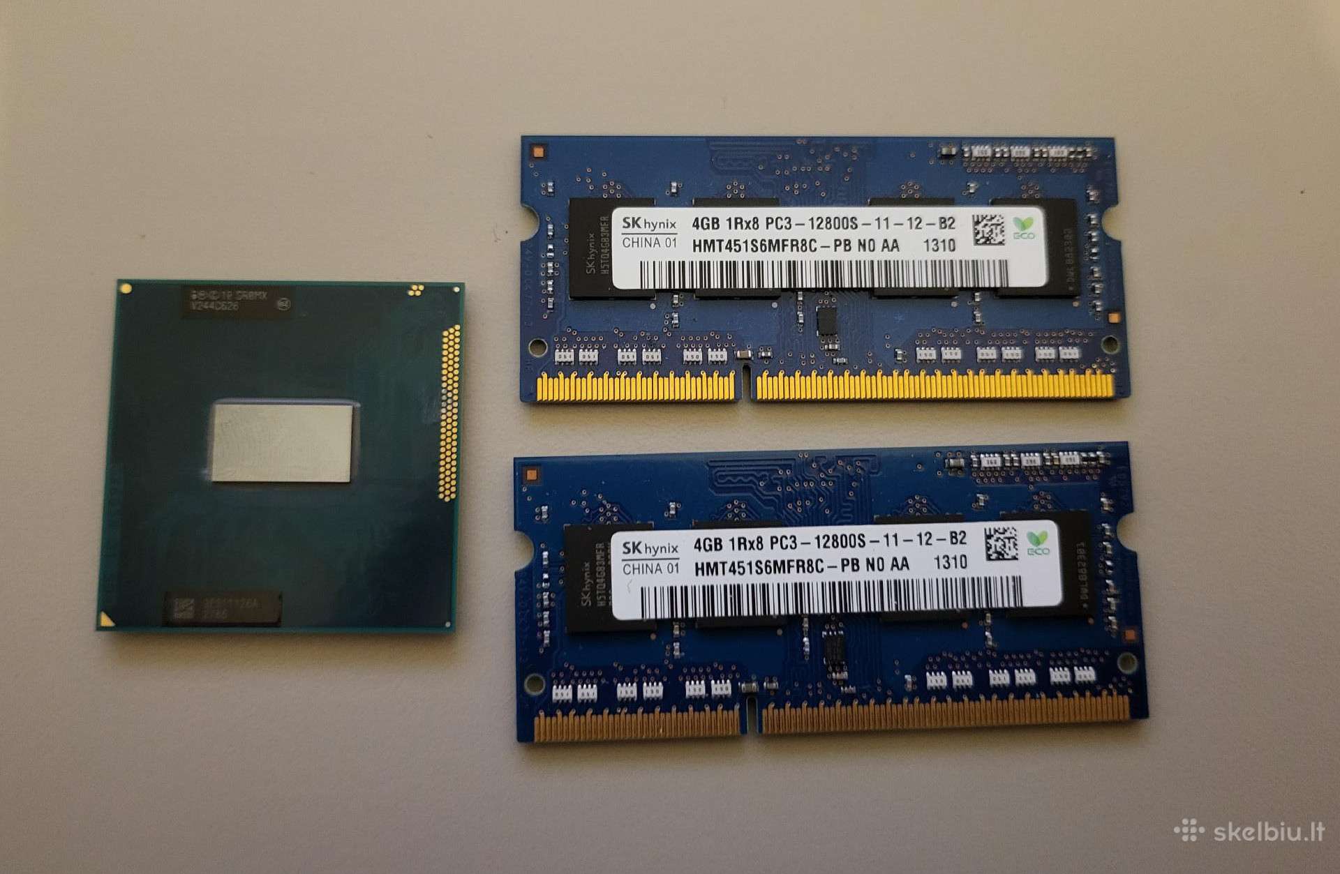 Intel i5-3320m + 8gb Pc3-12800s