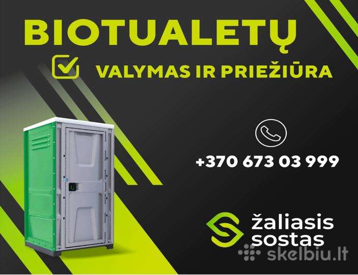 Biotualetai valymas, nuoma, priežiūra