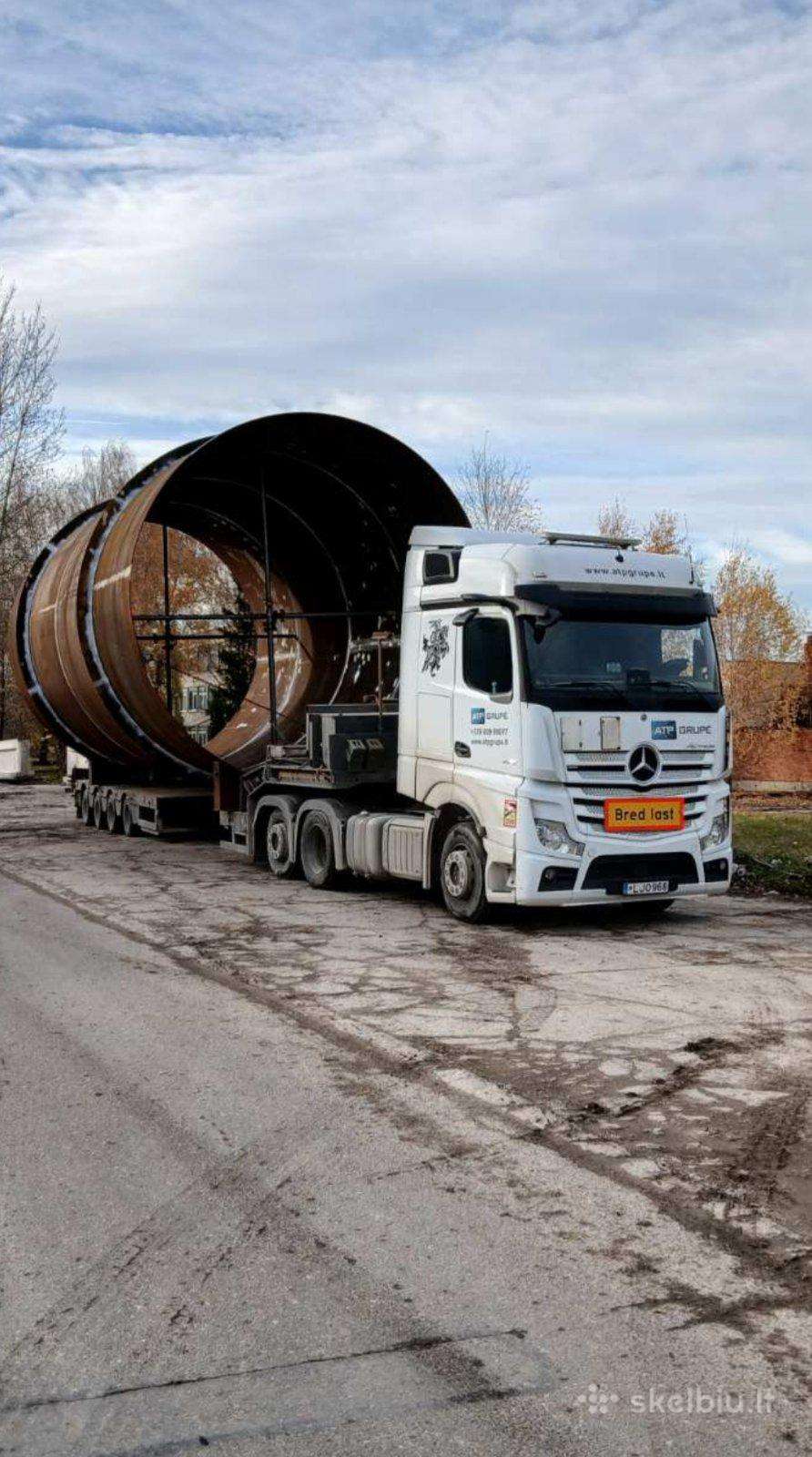 Negabaritinių Krovinių Gabenimas 48t 20 metrų