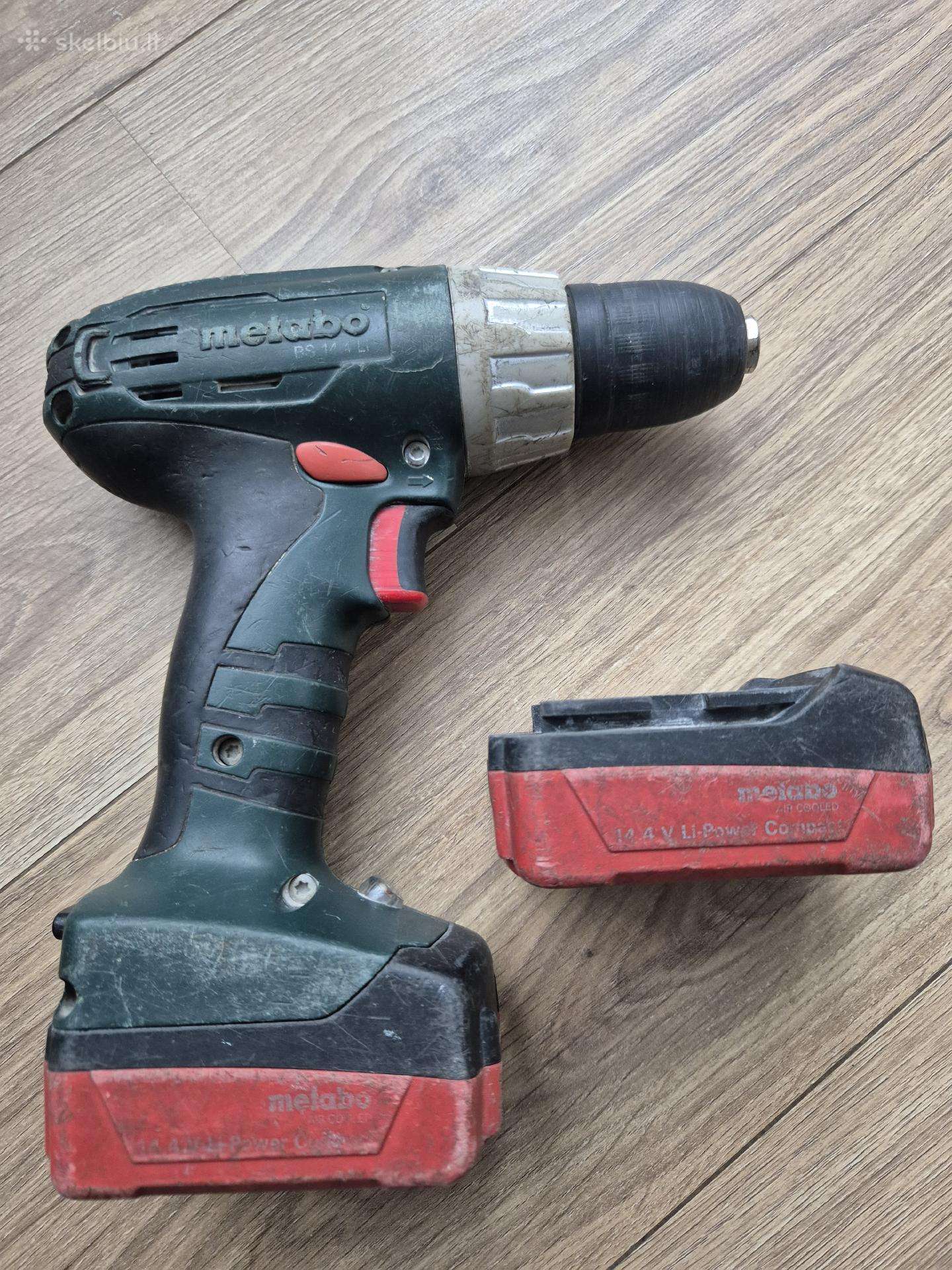 Metabo 14.4v suktukas-gręžtuvas