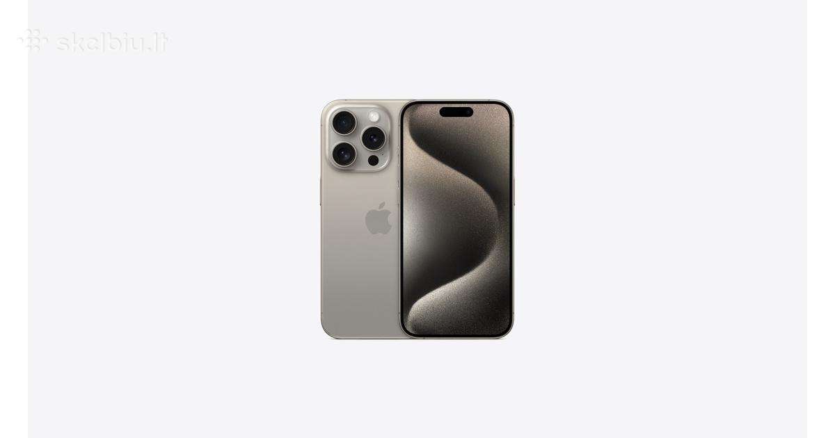 Naujas Apple iPhone 15 Pro/128gb Natural Titanium