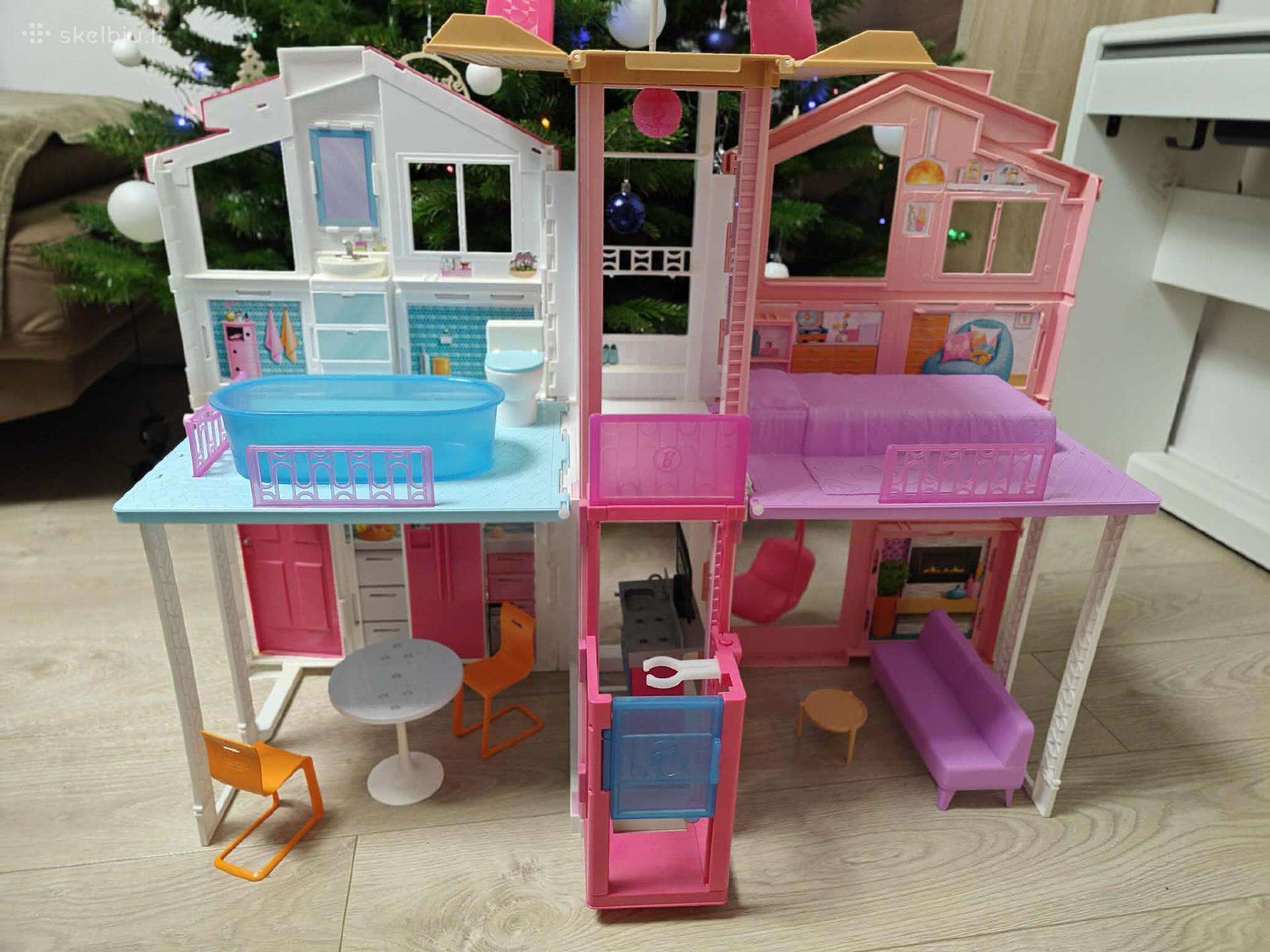 Lėlių namas Barbie Malibu, 3 aukštų