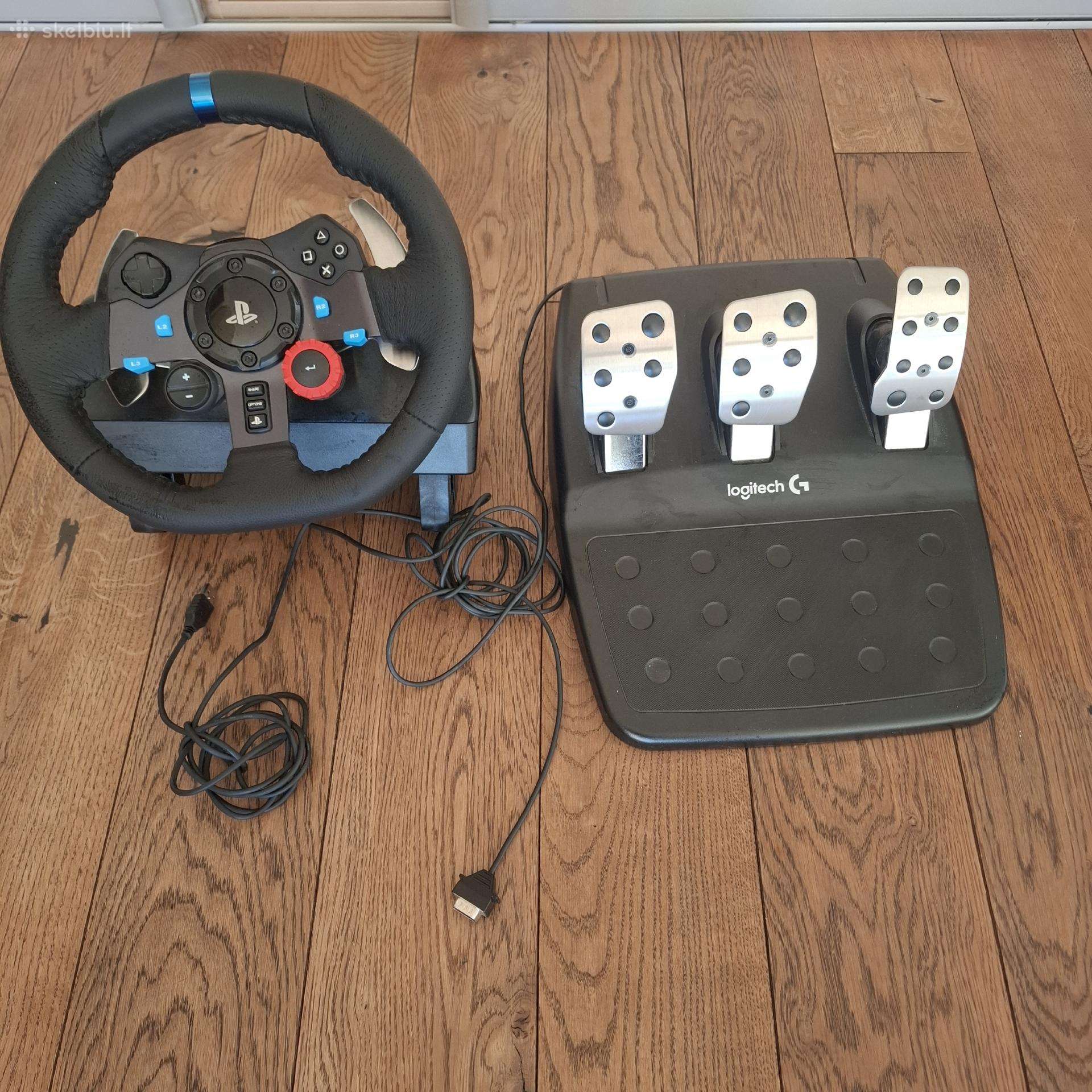 Žaidimų vairas Logitech Ps 3,4,5(?)/pc 29 Racing