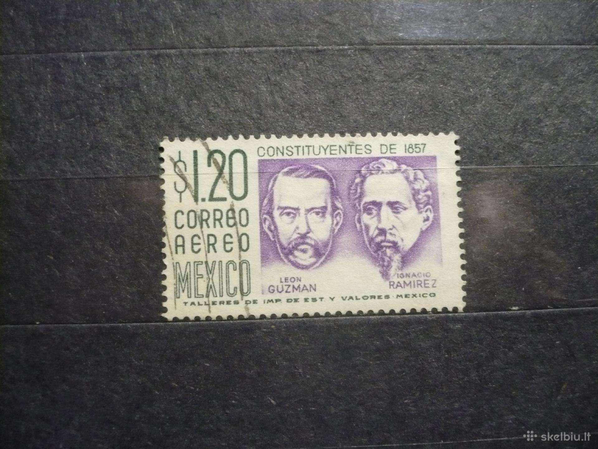 1956 m. oro paštas – užrašyta „Constituyentes De