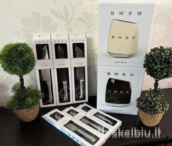 Smeg 6 peilių rinkinys su stovu