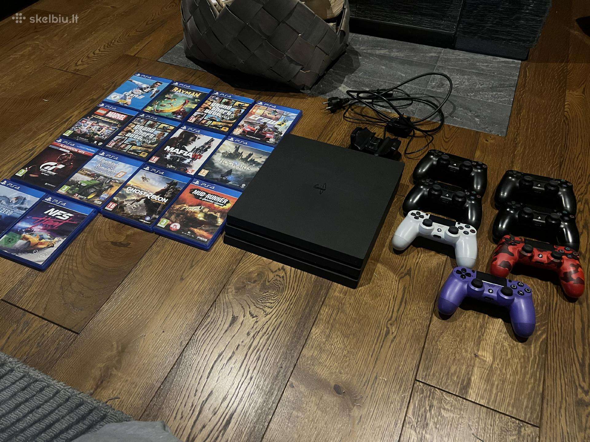 Parduodu Ps4 Pro 1t, su priedais