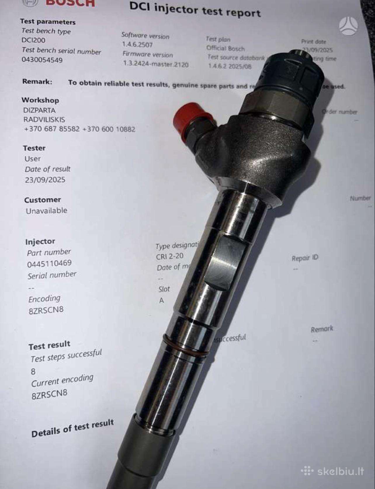 0445110469 04l130277ac VW Audi Skoda Purkštukai