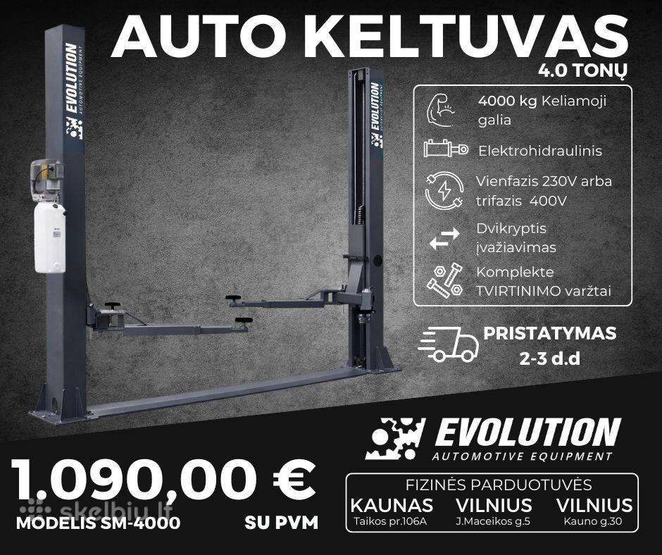 Sm-4000 2 kolonų keltuvas 4000kg - 1090 Eur