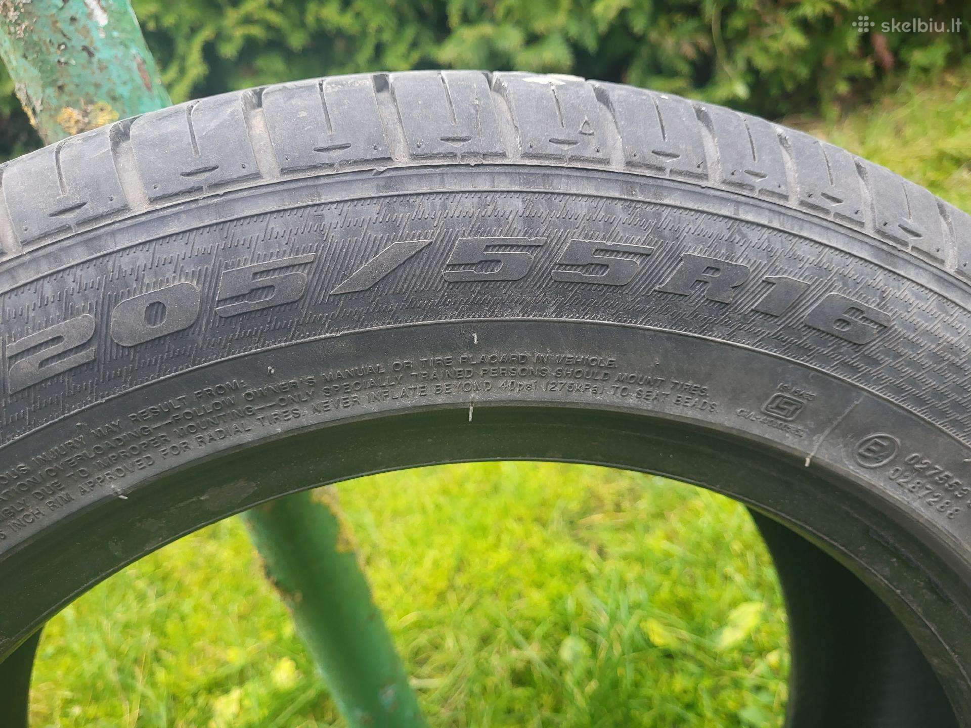 Vasarinės 205/55 R16 padangos