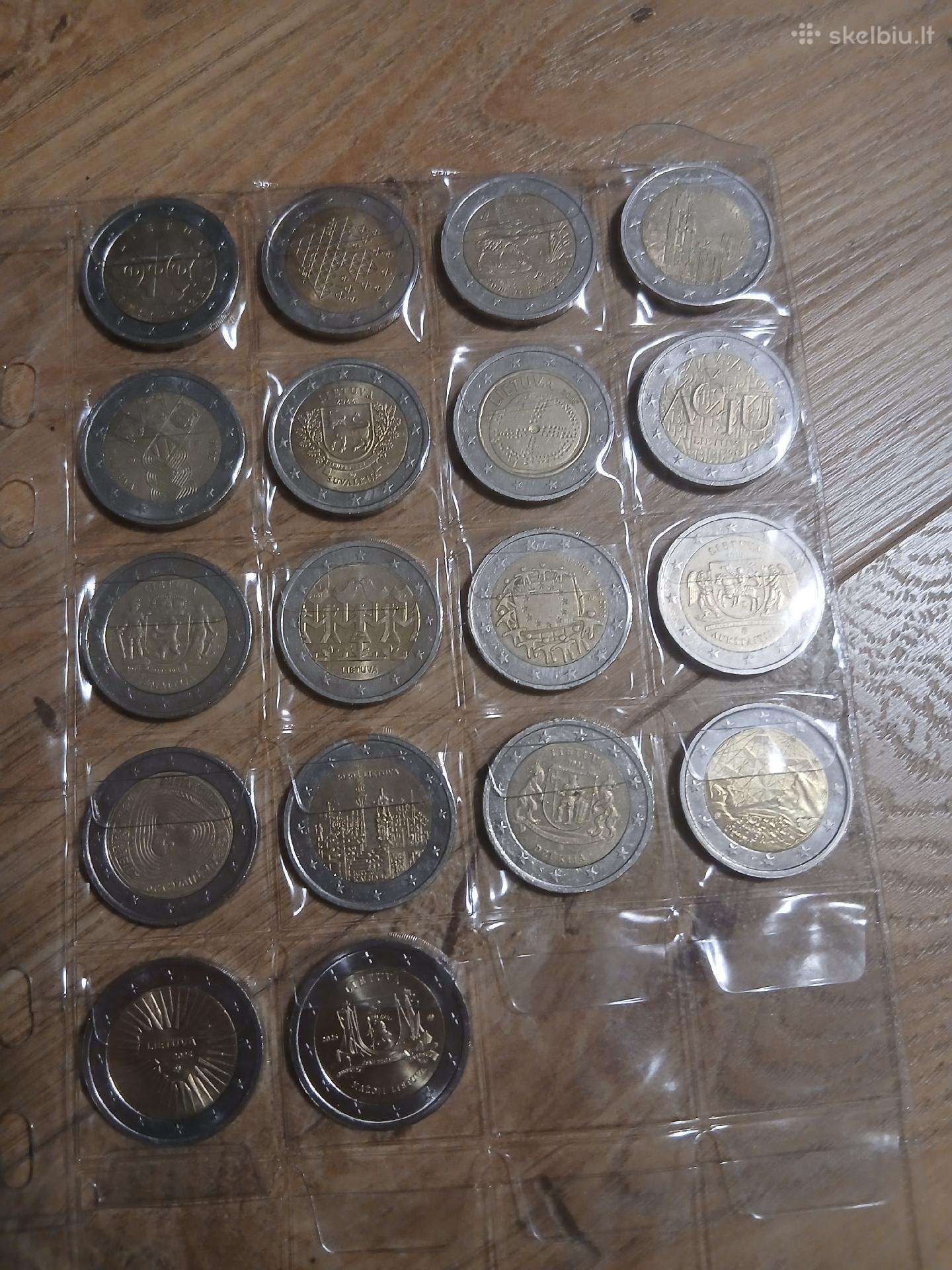 2 Eurų monetos
