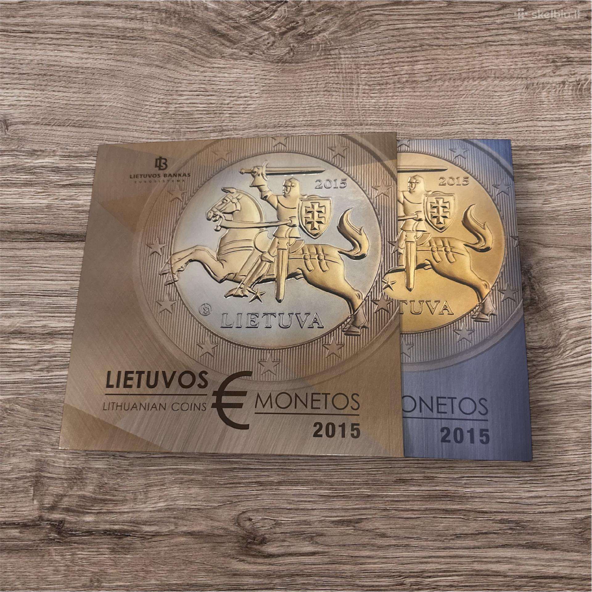 Pirmų Lietuviškų euro monetų rinkinys 2015
