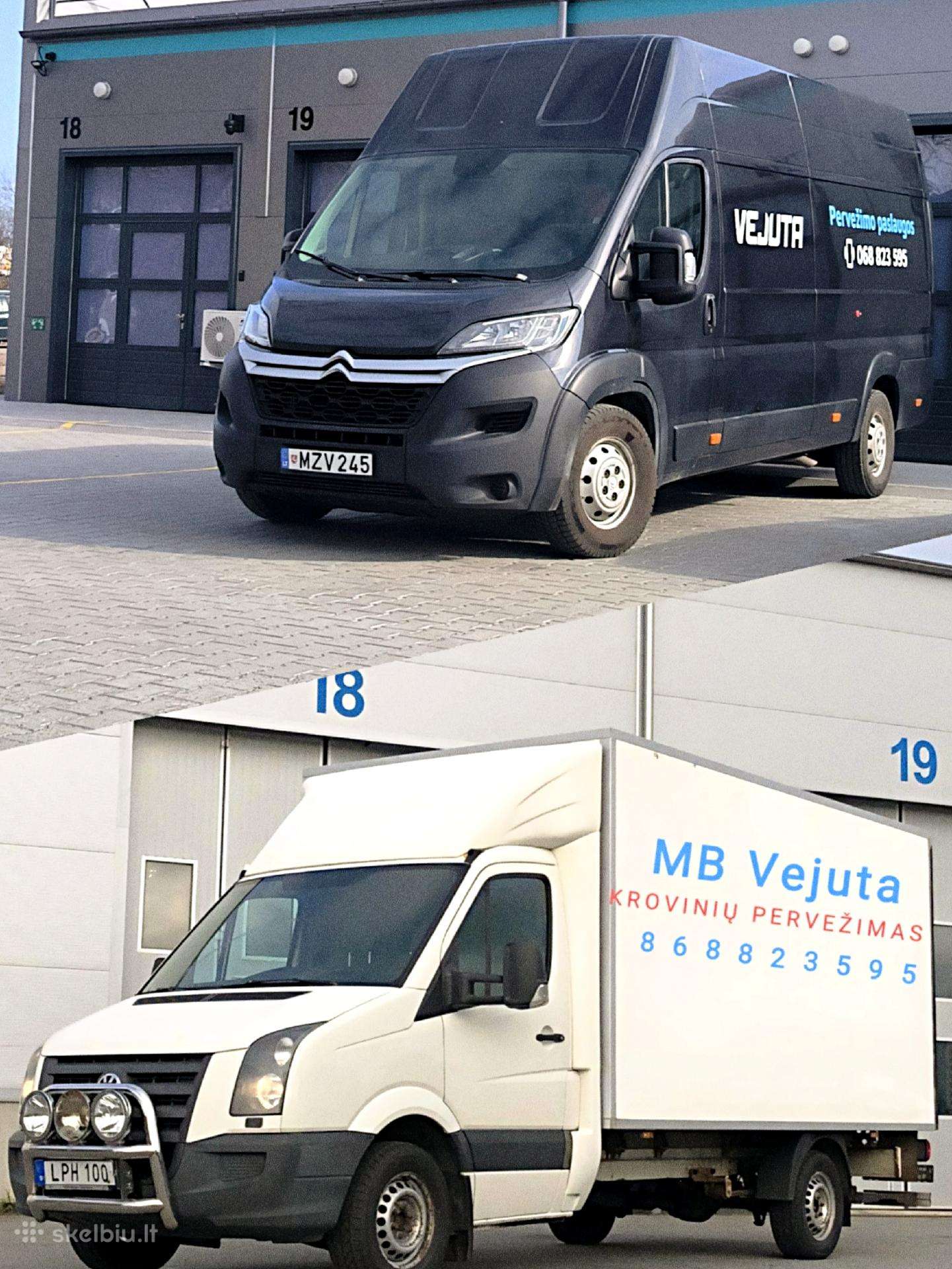 Krovinių pervežimo paslaugos.
