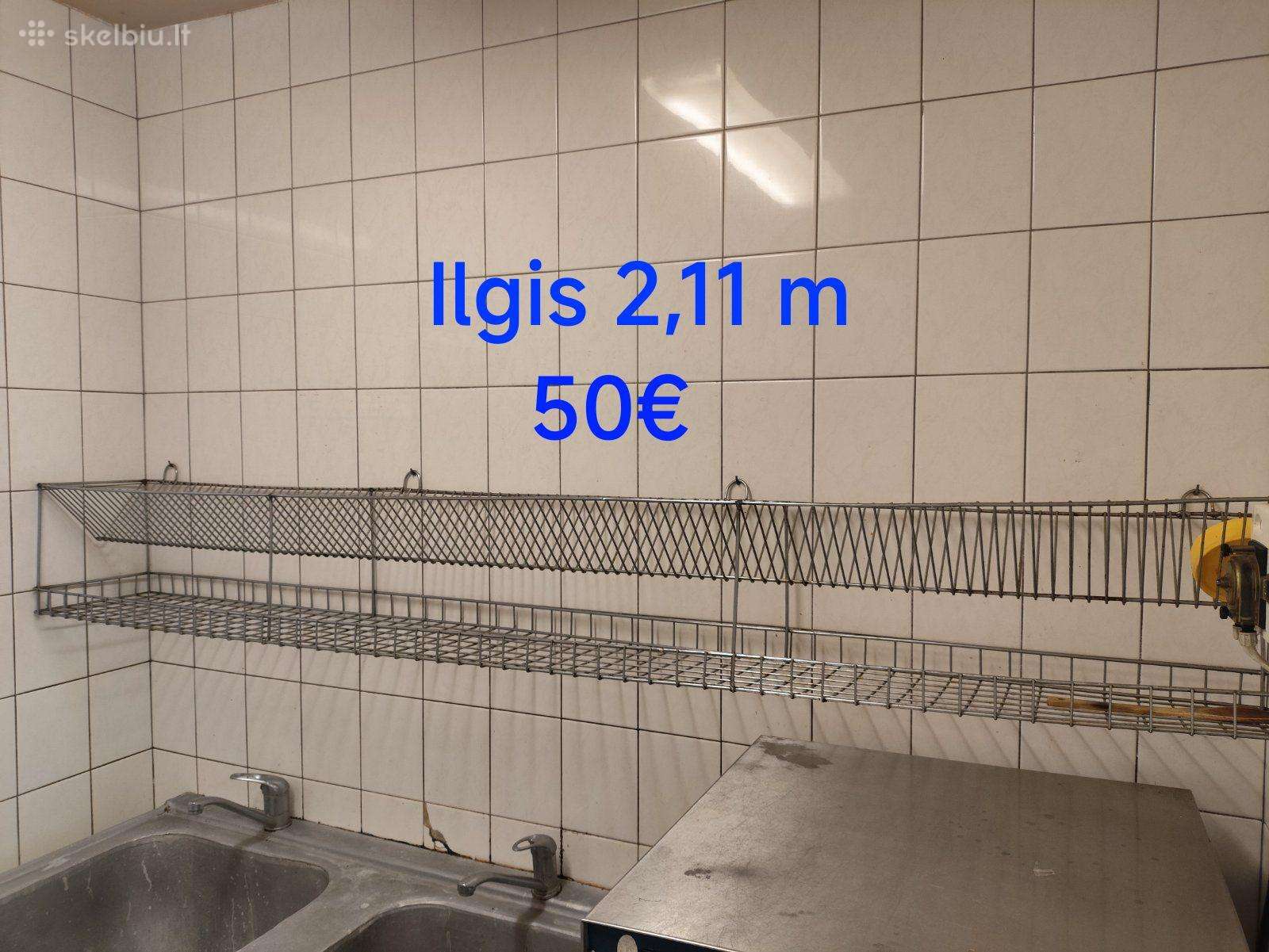 Parduodama virtuvės įranga. Nerūdijantis plienas