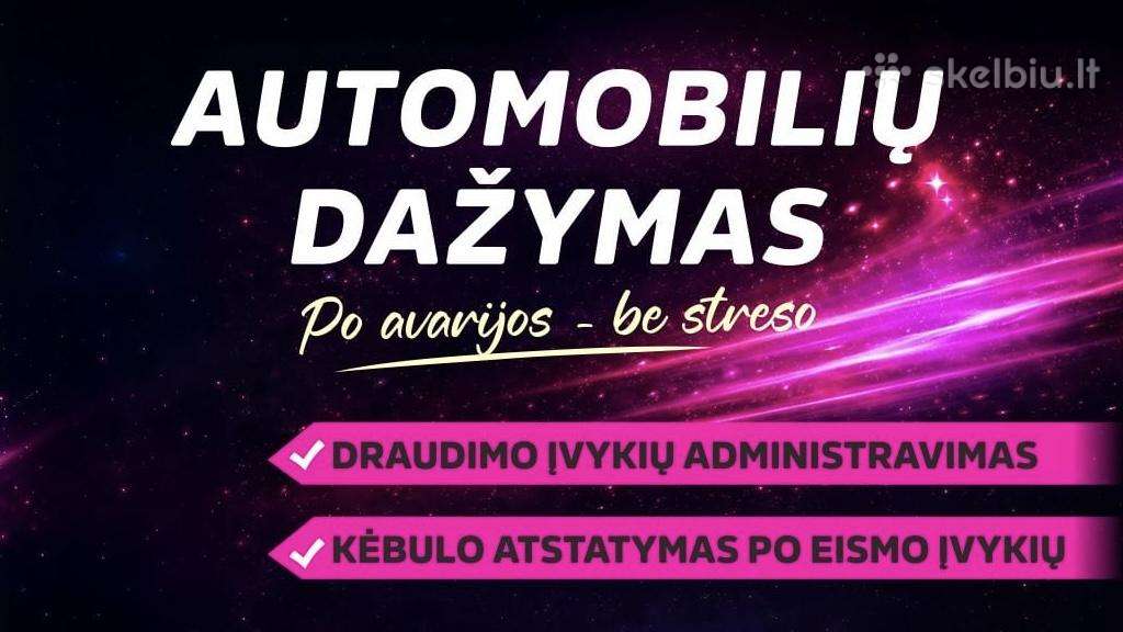 Automobilių dažymas, restauravimas,kėbulo remontas