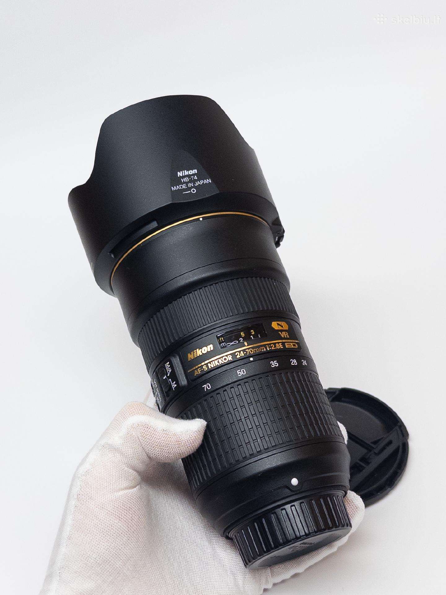 Nikon Af-s 24-70mm f/2.8e Ed Vr objektyvas - Skelbiu.lt