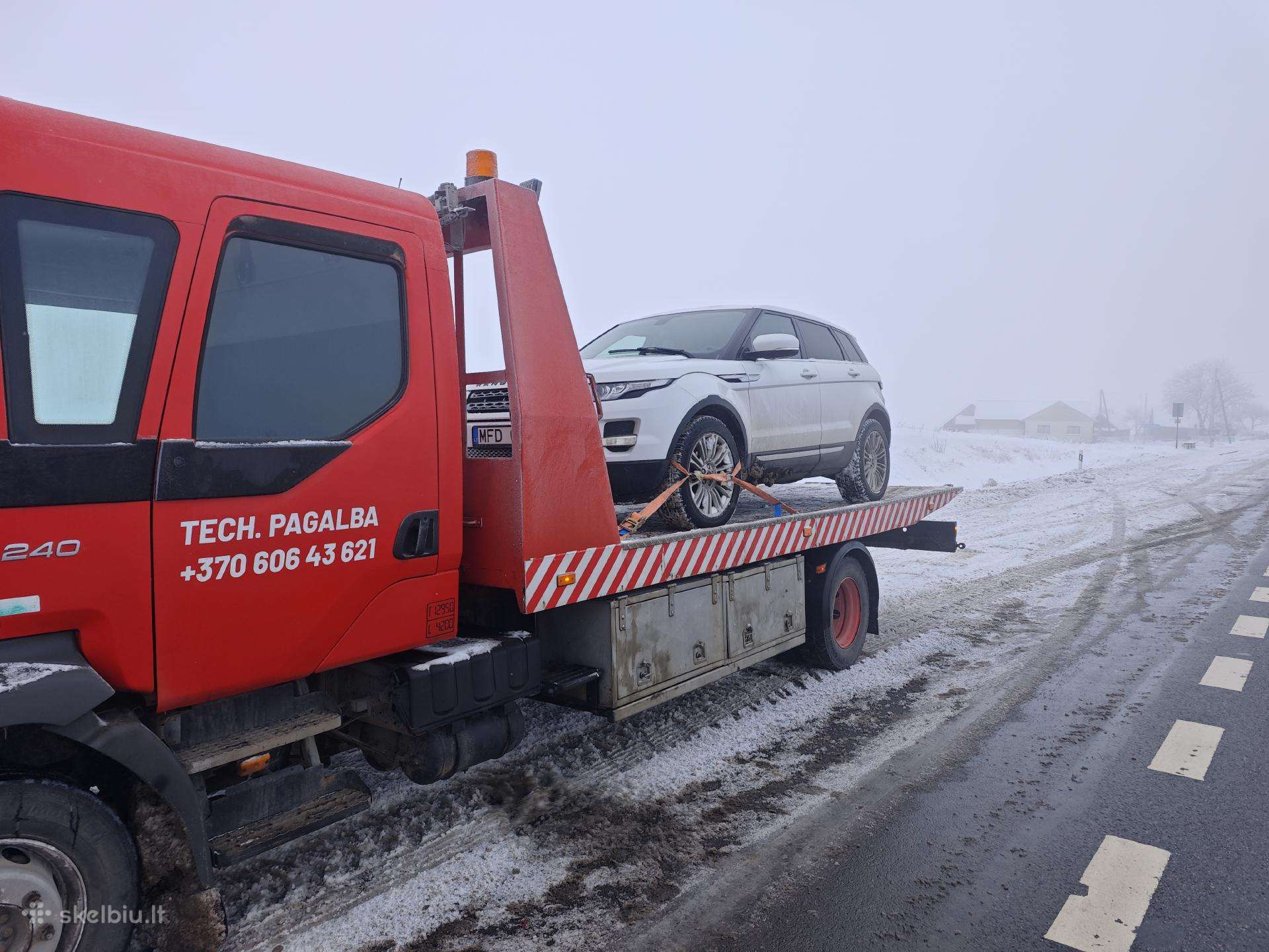 Tralo paslugos, tralas Šiauliai, tech. Pagalba