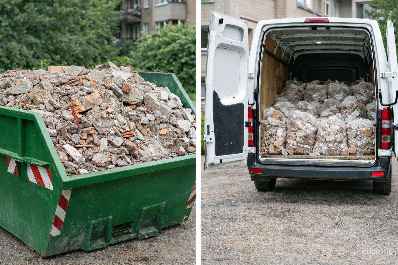 Statybinių atliekų išvežimas – išnešame, išvežame