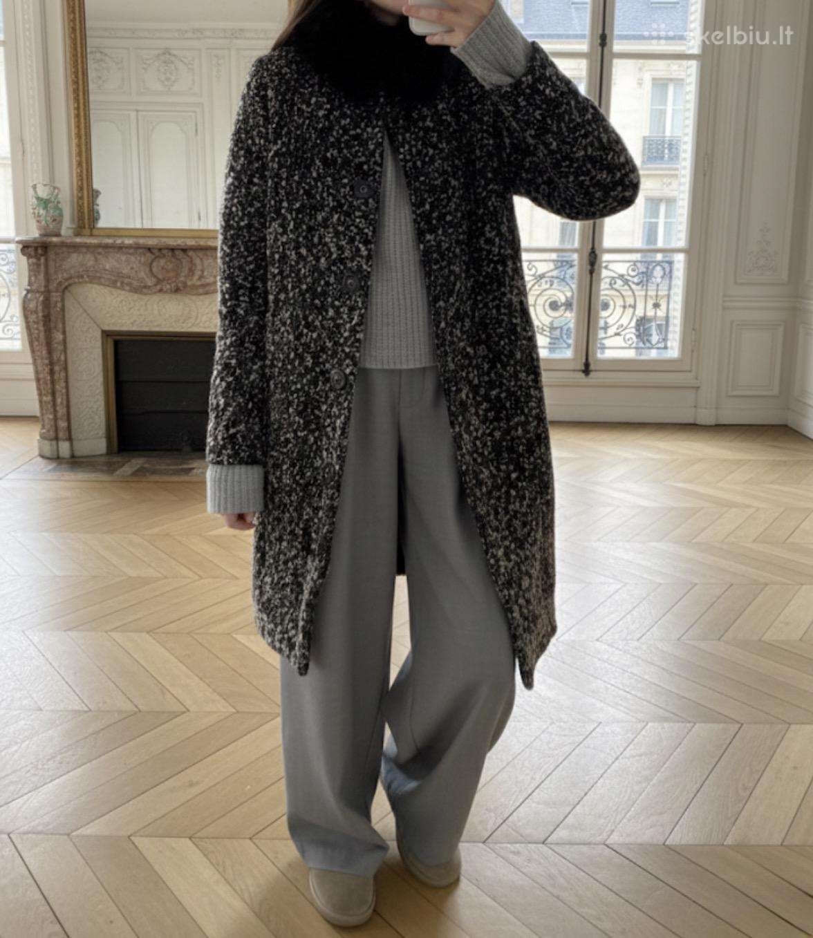 Doke designer vilnonis paltas
