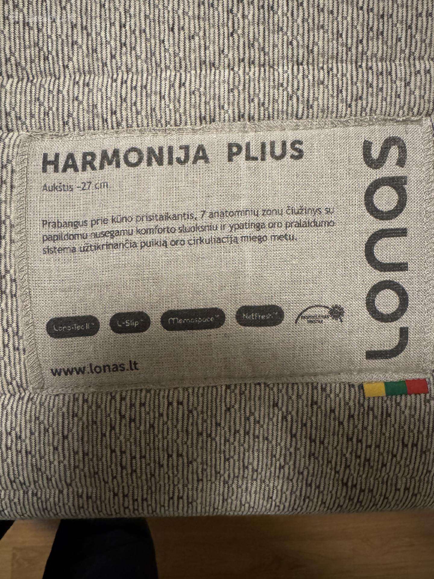 Čiužinys Harmonija plius 160x200