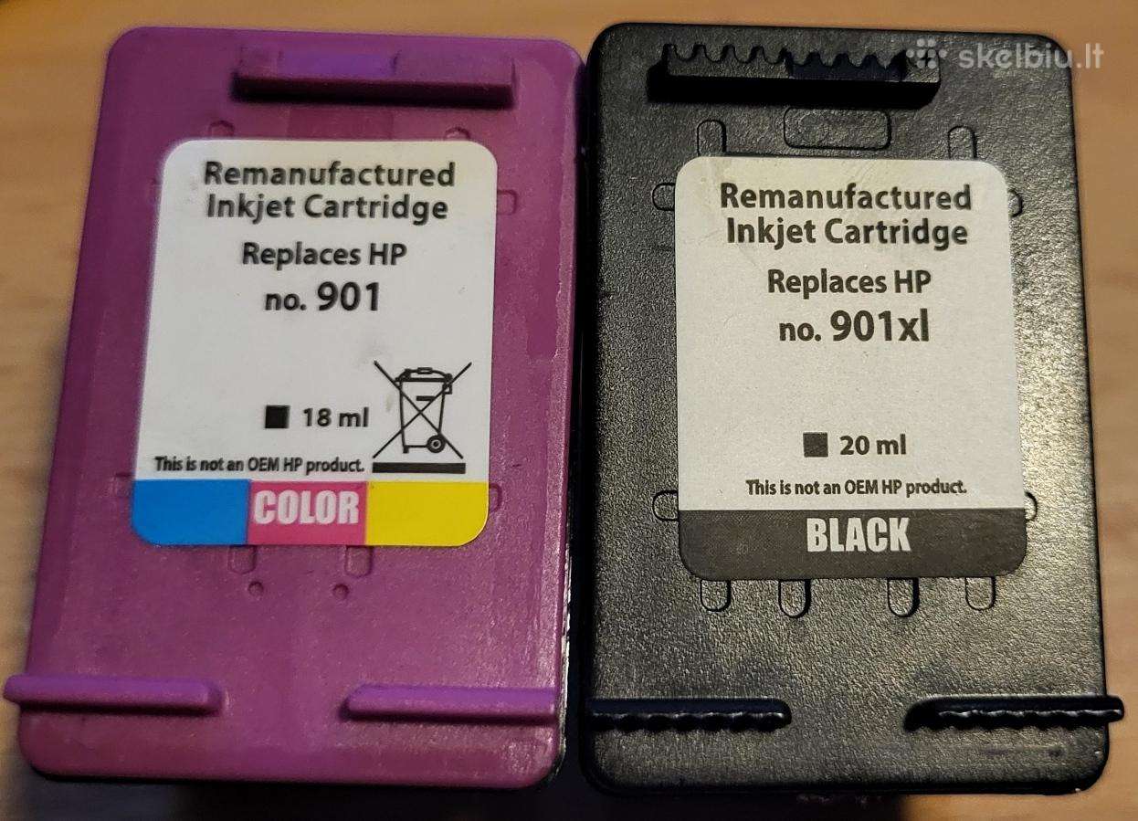 Hp rašalinio spausdintuvo kasetės (901)