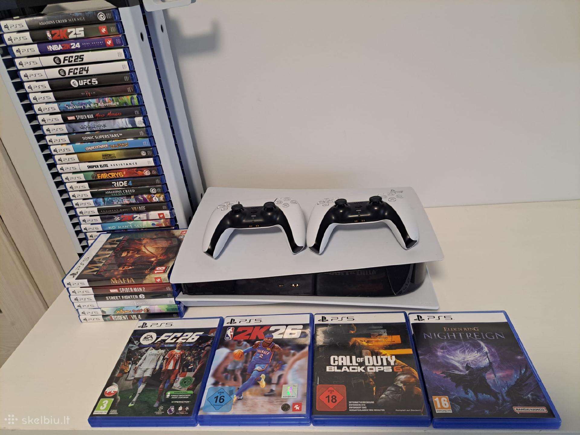 Konsolės Ps5, Ps4-ps5 žaidimai pard, galima nuoma