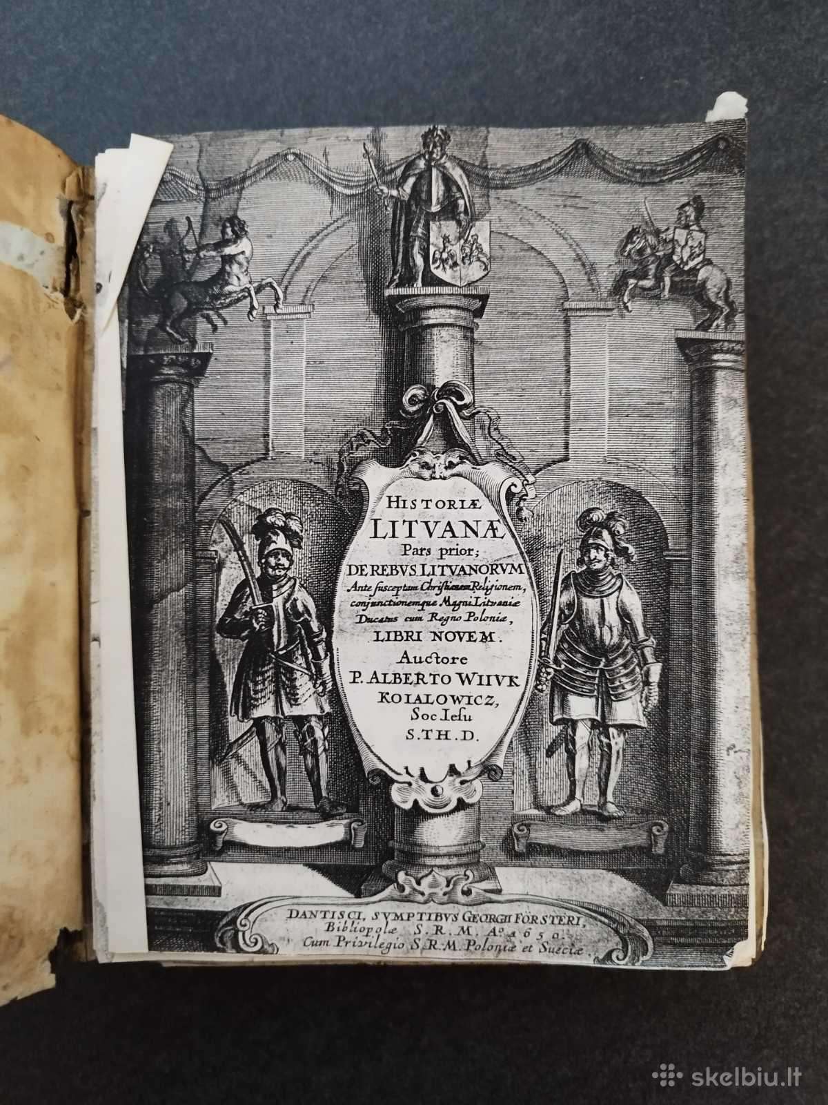 Historia Litvana 1775m. Knygos