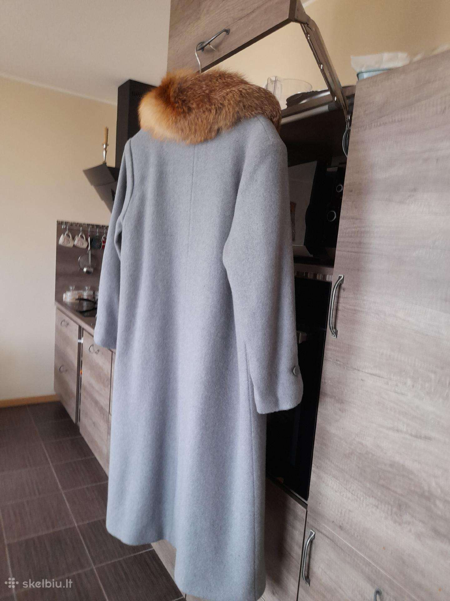 Moteriškas naujas 100% vilnonis žieminis paltas
