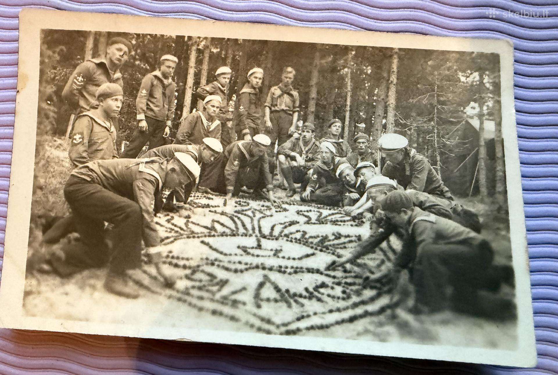Fotografija skautai prieškaris