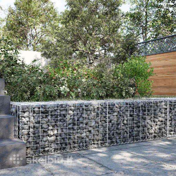 Gabionas su dangčiu metalinis vielos akmenų krepšy