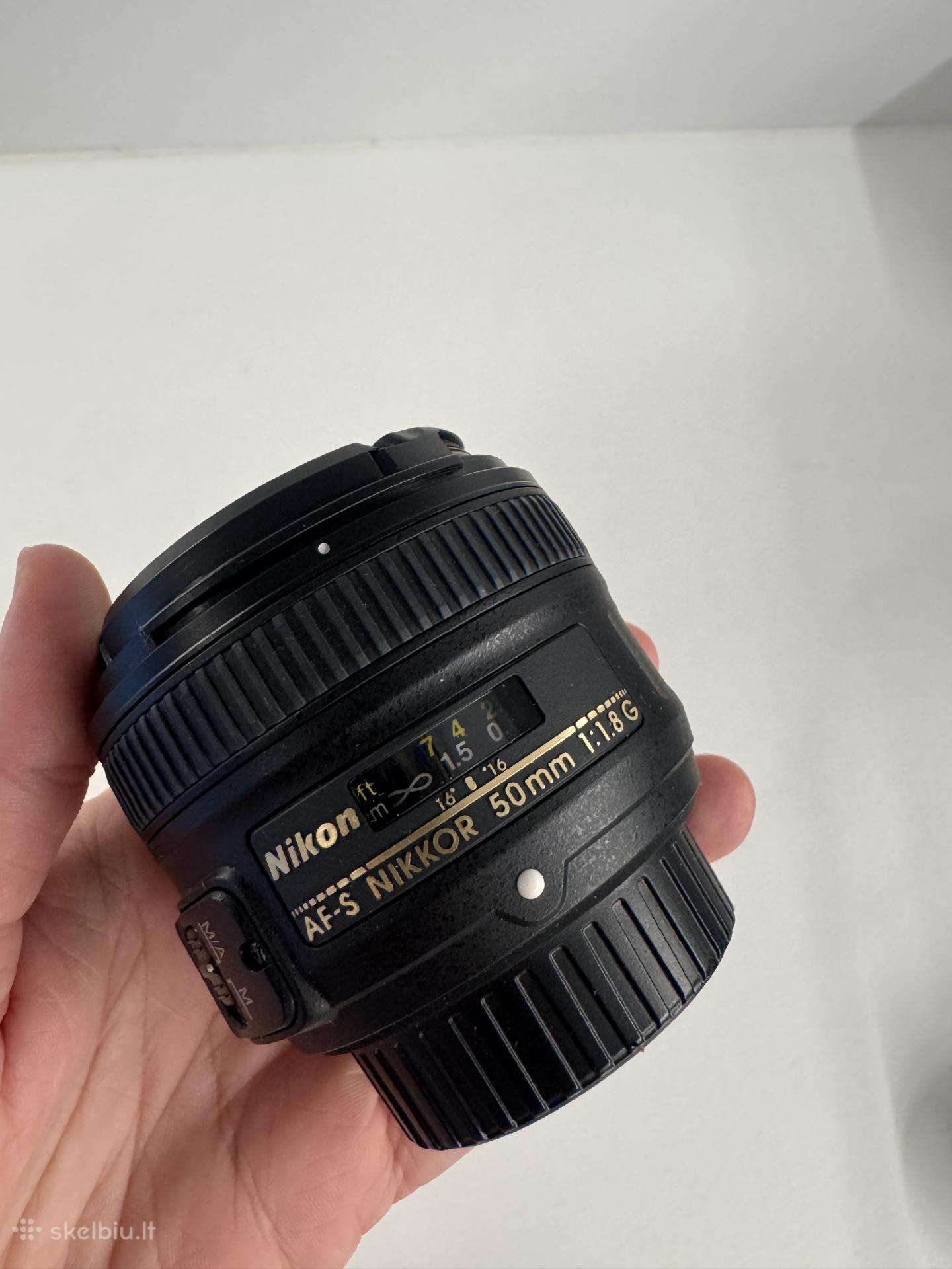 Nikon objektyvas 50mm f/1.8g