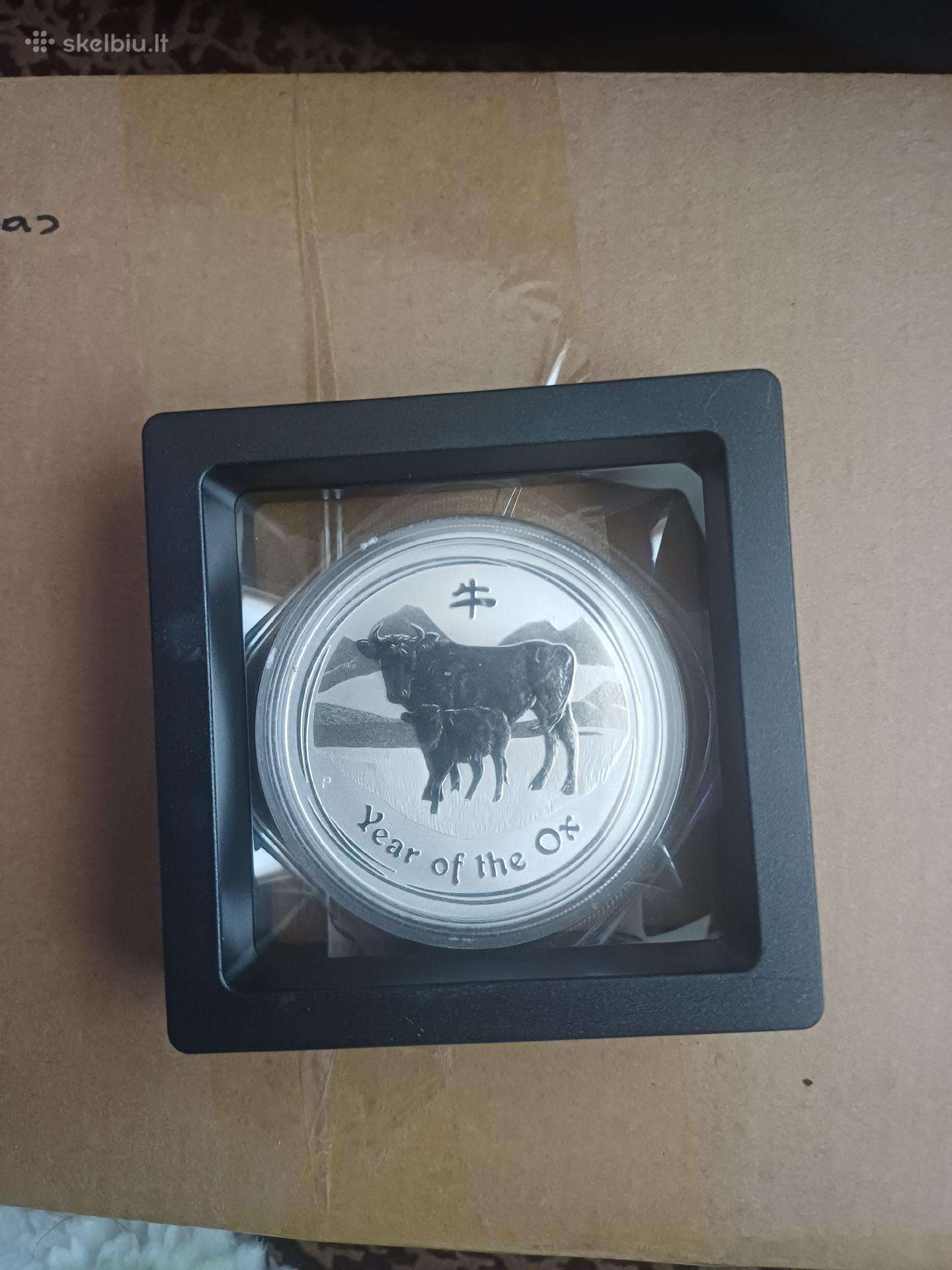 1 oz moneta Jaučio metai-lunar ll-2009m.